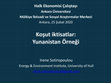 Research paper thumbnail of Koşut iktisatlar: Yunanistan Örneği