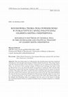 Research paper thumbnail of ROUSSOWSKA TEORIA WOLI POWSZECHNEJ W PUBLICYSTYCE I MYŚLI POLITYCZNEJ GILBERTA KEITHA CHESTERTONA ROUSSEAU'S DOCTRINE OF GENERAL WILL IN THE JOURNALISM AND POLITICAL THOUGHT OF GILBERT KEITH CHESTERTON