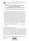 Research paper thumbnail of Between the crowd and the band: performance experience, creative practice, and wellbeing for professional touring musicians [Geeves, Jones, Davidson, & Sutton]