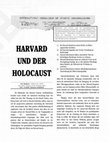 Research paper thumbnail of HARVARD UND DER HOLOCAUST