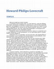 Research paper thumbnail of Howard Philips Lovecraft-Templul