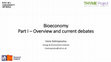 Research paper thumbnail of Bioeconomy - Overview, current debates and critical approaches