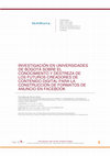 Research paper thumbnail of INVESTIGACIÓN EN UNIVERSIDADES DE BOGOTÁ SOBRE EL CONOCIMIENTO Y DESTREZA DE LOS FUTUROS CREADORES DE CONTENIDO DIGITAL PARA LA CONSTRUCCIÓN DE FORMATOS DE ANUNCIO EN FACEBOOK