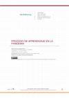 Research paper thumbnail of PROCESO DE APRENDIZAJE EN LA PANDEMIA