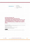 Research paper thumbnail of ESTRATEGIAS DE INTERNACIONALIZACIÓN DE UNIDADES DE INVESTIGACIÓN EN LAS UNIVERSIDADES PÚBLICAS: EL CASO DEL PROIFED DE LA UNED DE COSTA RICA