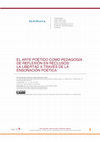 Research paper thumbnail of EL ARTE POÉTICO COMO PEDAGOGÍA DE REFLEXIÓN EN RECLUSOS: La libertad a través de la ensoñación poética