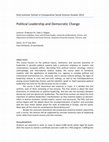 Research paper thumbnail of Political Leadership and Democratic Change