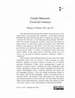 Research paper thumbnail of Guido Mazzoni, Teoria del romanzo