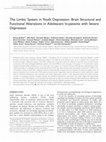 Research paper thumbnail of The Limbic System in Youth Depression: Brain Structural and Functional Alterations in Adolescent In-patients with Severe Depression