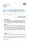 Research paper thumbnail of ¿Cómo se define un problema público? La redefinición del problema en las políticas de bienestar locales. El caso del Plan de Acción de Servicios Sociales de la Diputación de A Coruña / How to define a public problem? The problem redefinition in local welfare public policies. The Social Services ...