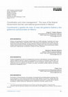 Research paper thumbnail of Coordination and crisis management. The case of the federal Government and two sub-national governments in Mexico / Coordinación y gestión de crisis. El caso del gobierno federal y dos gobiernos subnacionales en México