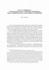 Research paper thumbnail of "In una persona". Annotazioni sulla nozione di persona nella cristologia latina precalcedonese [Published in: Lateranum 87 (2021), pp. 325-335].