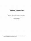 Research paper thumbnail of Visualizing proximity data