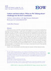 Research paper thumbnail of Culture and Interculture: What are we talking about? Challenges for the ELT Community