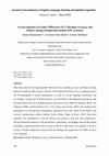 Research paper thumbnail of An Investigation of Gender Differences in L2 Reading Accuracy and Fluency among Iranian Intermediate EFL Learners