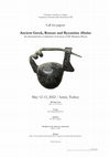 Research paper thumbnail of Poster of the video conference "Ancient Greek, Roman and Byzantine fibulae" on May 12-13, 2022 on Zoom