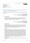 Research paper thumbnail of Políticas de investigación para las universidades: La financiación de centros de investigación en Galicia/ Research policies for universities: The funding of research centers in Galicia