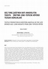 Research paper thumbnail of Geç Tunç Çaği’Nda Bati Anadolu’Da Teksti̇l Üreti̇mi̇: Çi̇ne-Tepeci̇k Höyüğü Tezgah Ağirliklari