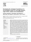 Research paper thumbnail of Developing the ontological foundations of a terminological system for end-stage diseases, organ failure, dialysis and transplantation