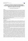 Research paper thumbnail of Performance Evaluation in Management Implementation Through Work Ethic, Work Motivation, and Work Discipline in FKIP Darma Agung University Medan