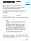 Research paper thumbnail of Blood Lead Concentrations in 1–3 Year Old Lebanese Children: A Cross-sectional study