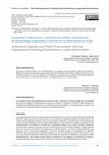 Research paper thumbnail of Capacidad institucional y contratación pública. Experiencias de aprendizaje organizativo informal en la administración local / Institutional Capacity and Public Procurement. Informal Organisational Learning Experiences in Local Administration