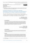 Research paper thumbnail of El papel del Parlamento en la mejora de la capacidad administrativa: evolución del control político de la administración y de su participación en el diseño y análisis de políticas públicas / The role of the Parliament in the improvement of administrative capacity: evolution of political oversight…