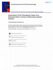 Research paper thumbnail of Assessment of the Therapeutic Value of an Elemental Diet in Chronic Inflammatory Bowel Disease