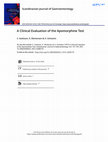 Research paper thumbnail of A Clinical Evaluation of the Apomorphine Test