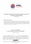 Research paper thumbnail of Quelques remarques sur les portes gauloises à partir de l’exemple du Frankenbourg