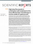 Research paper thumbnail of High-dose fluconazole in combination with amphotericin B is more efficient than monotherapy in murine model of cryptococcosis