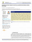 Research paper thumbnail of RANDOM WAYPOINT MOBILITY ROUTING ALGORITHM FOR MOBILE SENSOR NETWORKS