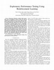 Research paper thumbnail of Exploratory Performance Testing Using Reinforcement Learning