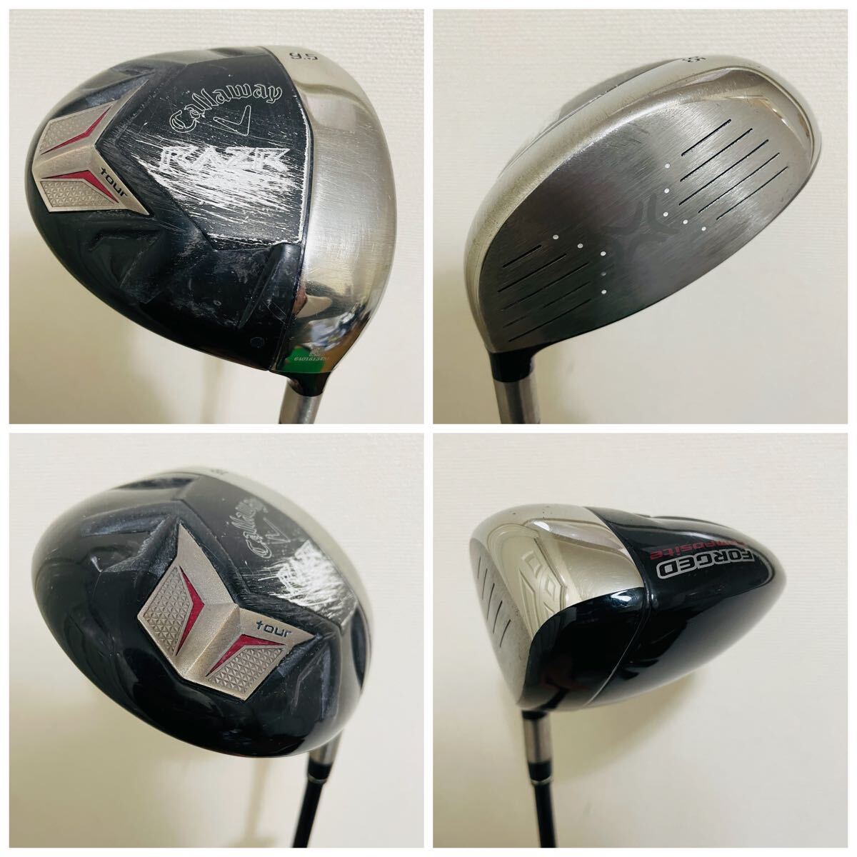 7979 Callaway キャロウェイ メンズ 右利き ゴルフクラブセット 13本 フレックスS キャディバッグ付き RAZR BIG BERTHA ODYSSEY 送料無料