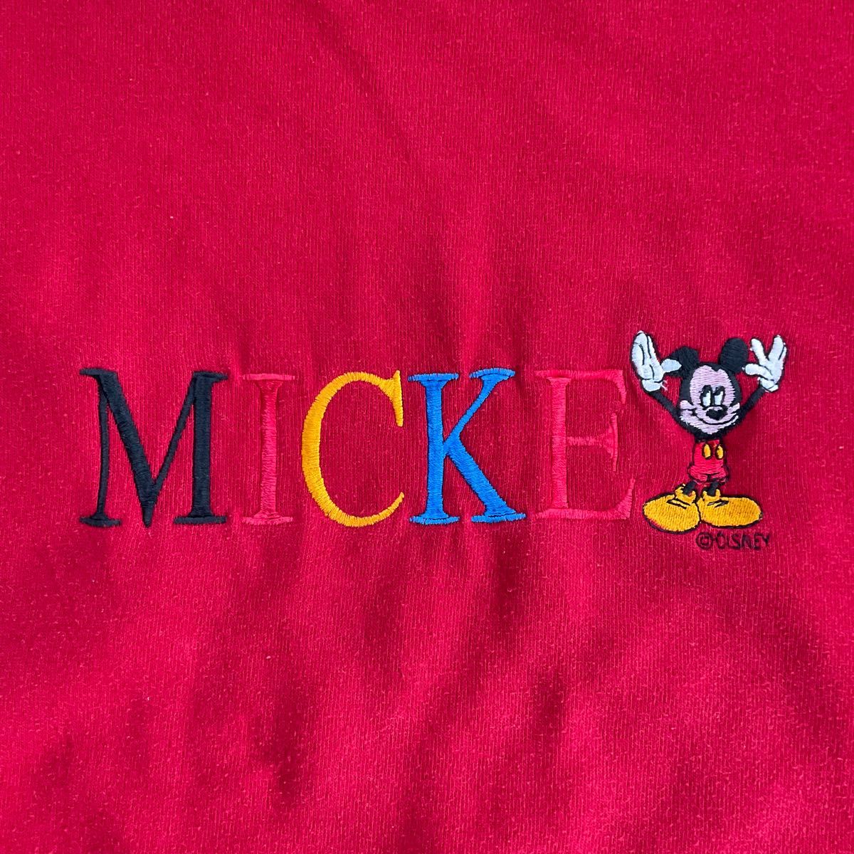 90S VINTAGE VELVA SHEEN -MICKEY MOUSE- MADE IN USA