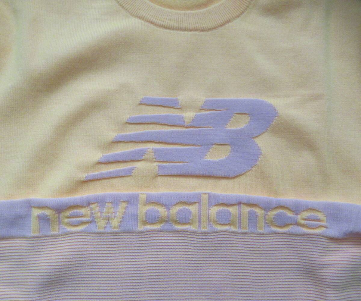 即決新品 New Balance GOLF 遠赤外線蓄熱保温 クルーネックニット セーター オレンジ 5サイズ Lサイズ相当 ニューバランス ゴルフ