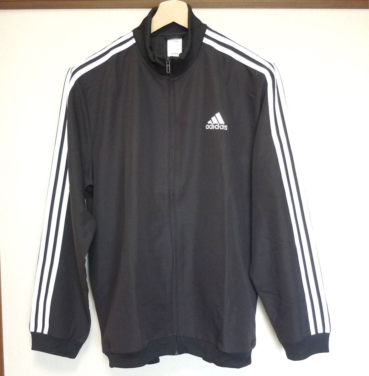 新品(メンズ2XL)(XO)アディダス adidas メンズ ジャージ上下セット トラックスーツ/黒・ブラック/レギュラーフィット