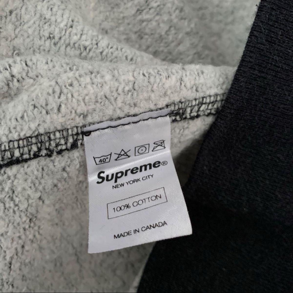 Supreme アーチロゴ スウェット トレーナー ブラック 黒 XL