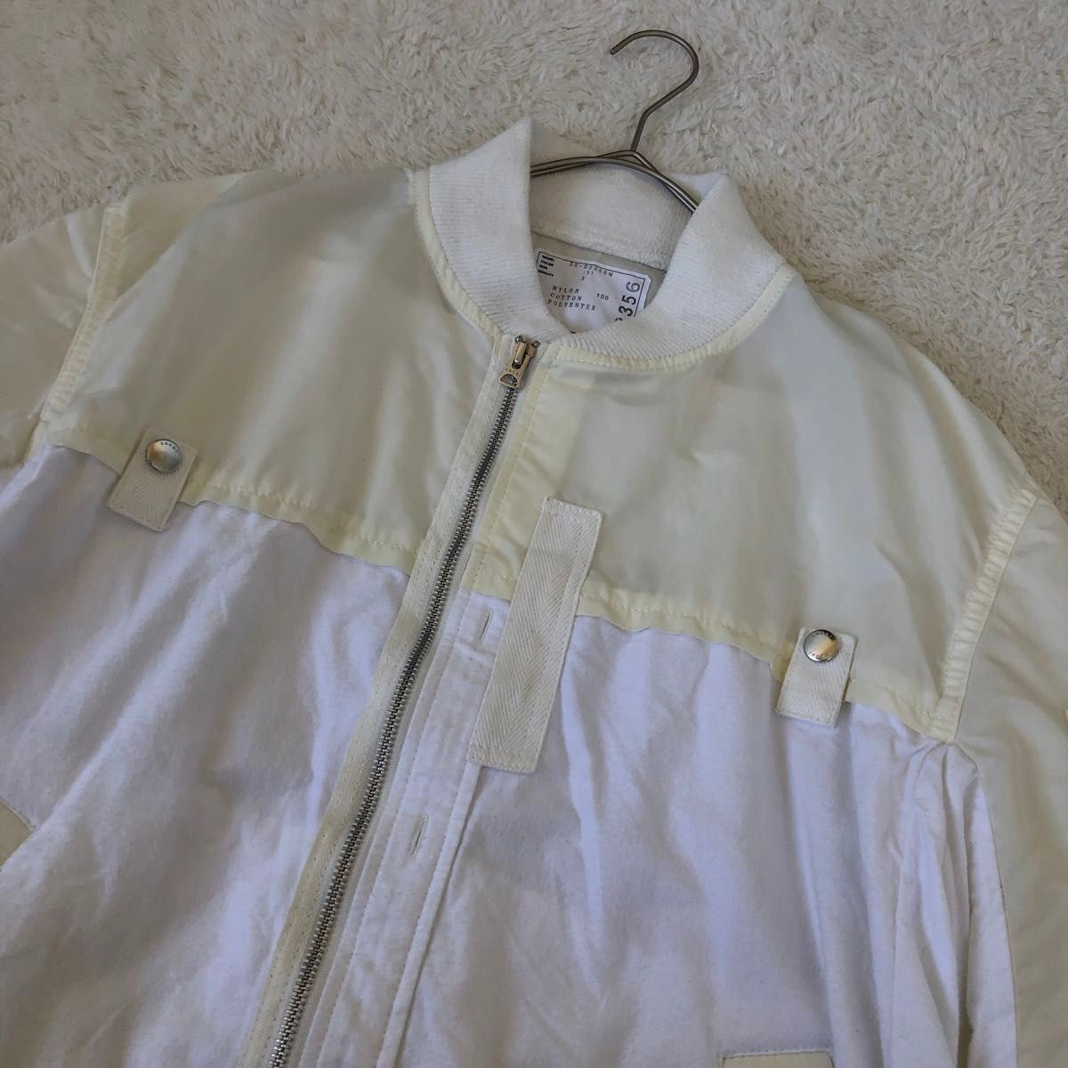 sacai 20SS Nylon Twill×Cotton Blouson MA-1 ボンバージャケット フライトジャケット  L