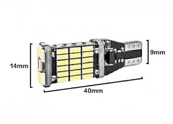 L375/385S タントカスタム 爆光！バックランプ スモール ポジション球 t10 LED 4点セット ホワイト ダイハツ/45/57