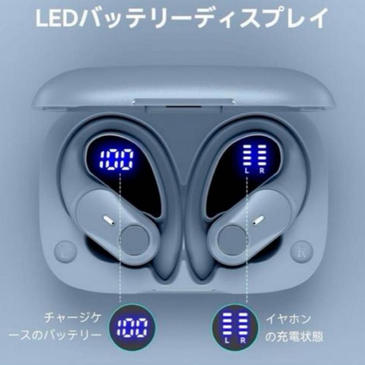 【新品】イヤホン bluetooth 耳掛け式イヤホン ワイヤレスイヤホン