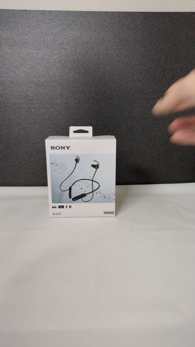 【未開封品】ワイヤレスステレオヘッドセット WI-SP510（B） ブラック SONY イヤホン