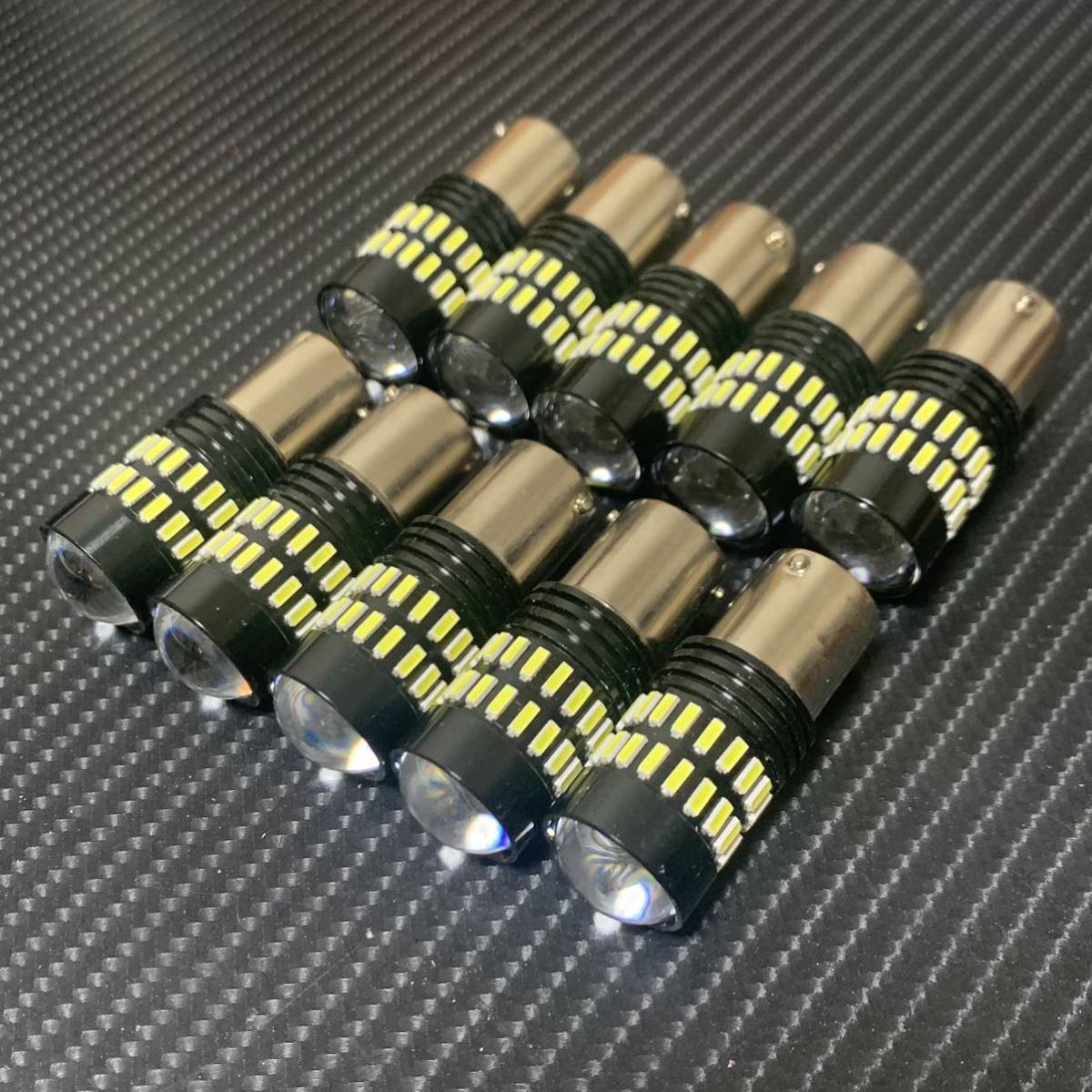 LED ba15s 1156 S25 シングル　ホワイトLED バックランプ LEDバルブ ナンバー灯 高輝度 爆光 リバース 12V 24V 兼用 10球！限定セット！