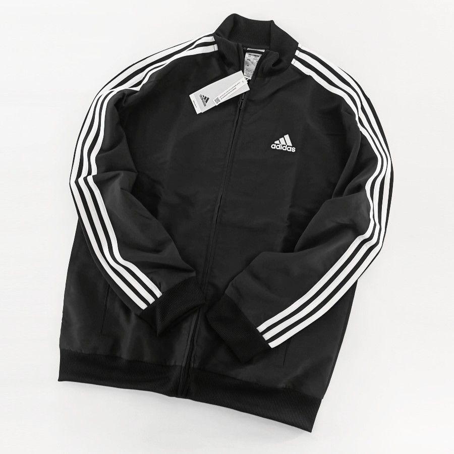 新品 アディダス ジャージ上下 M ウーブン セットアップ トラックスーツ adidas 上下セット 3ストライプス