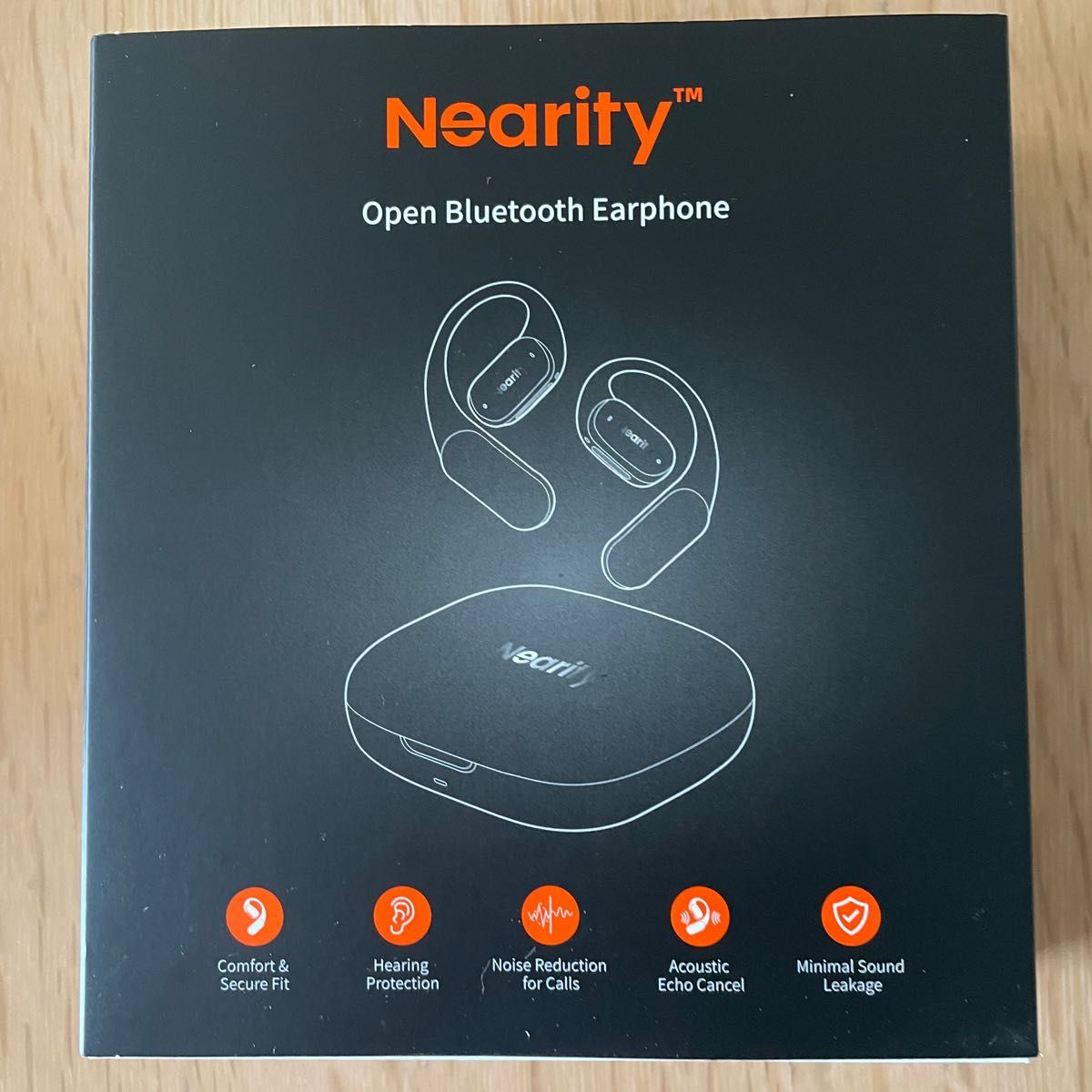 NEARITY オープンイヤー イヤホン 耳掛け型 ワイヤレス Bluetooth 5.4 充電ケース含む USB-C 新品