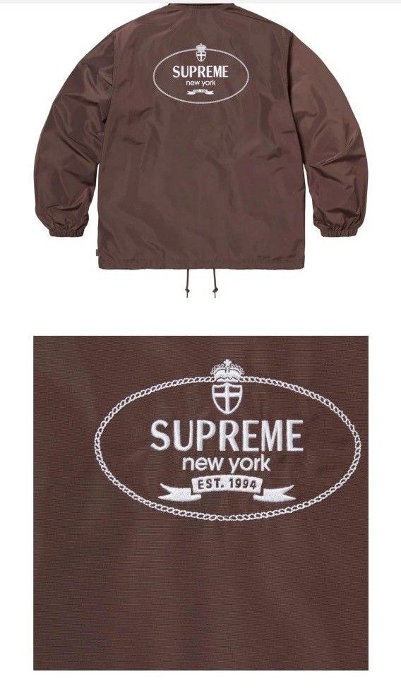 Supreme Crest Coaches Jacket "Brown"シュプリーム クレスト コーチ ジャケット "ブラウン"M