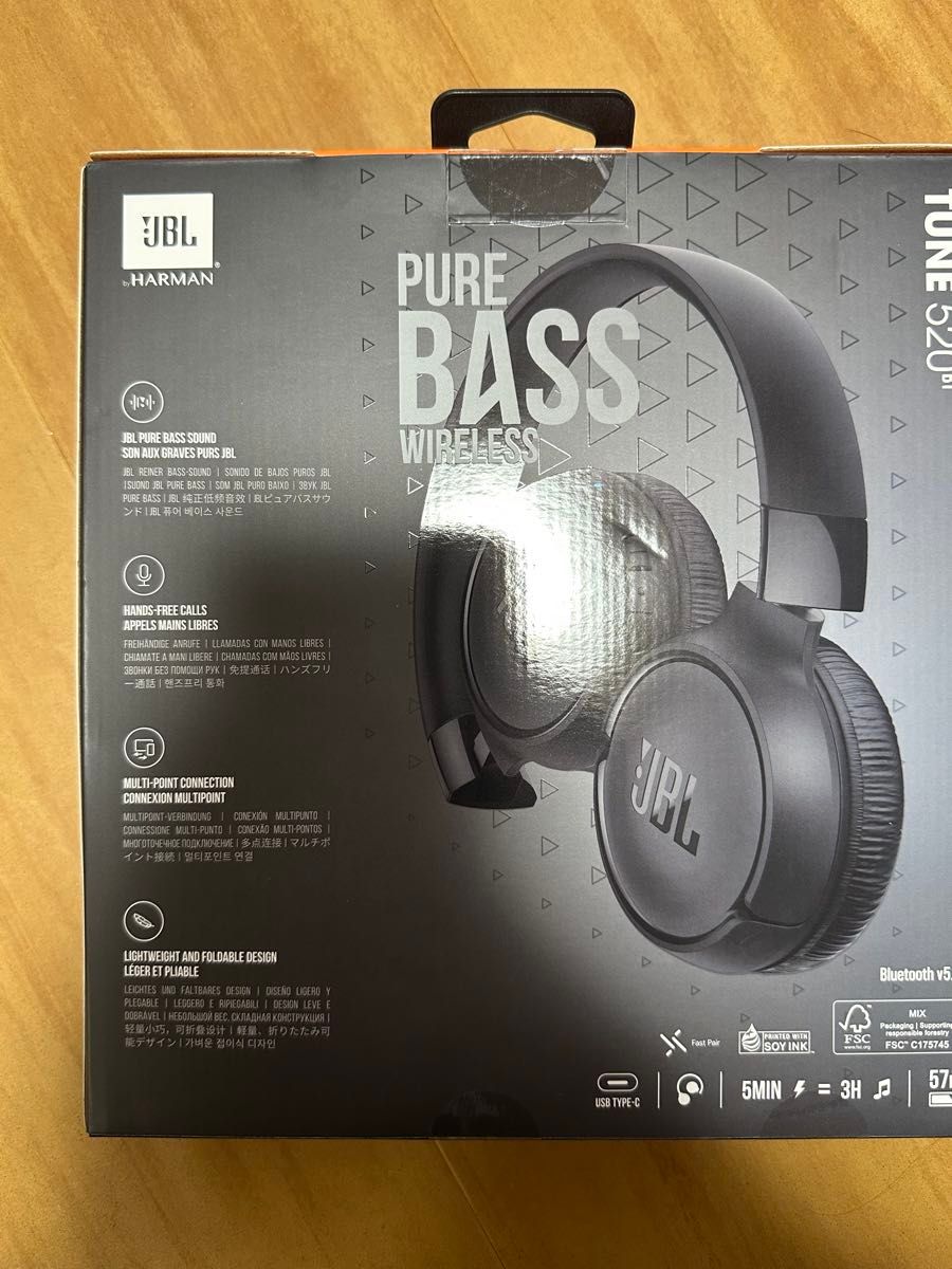 新品未開封　JBL TUNE 520BT ワイヤレスヘッドホン