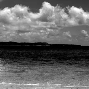 two playing in shoal in Yarahama beach