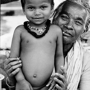 Boy and grandma