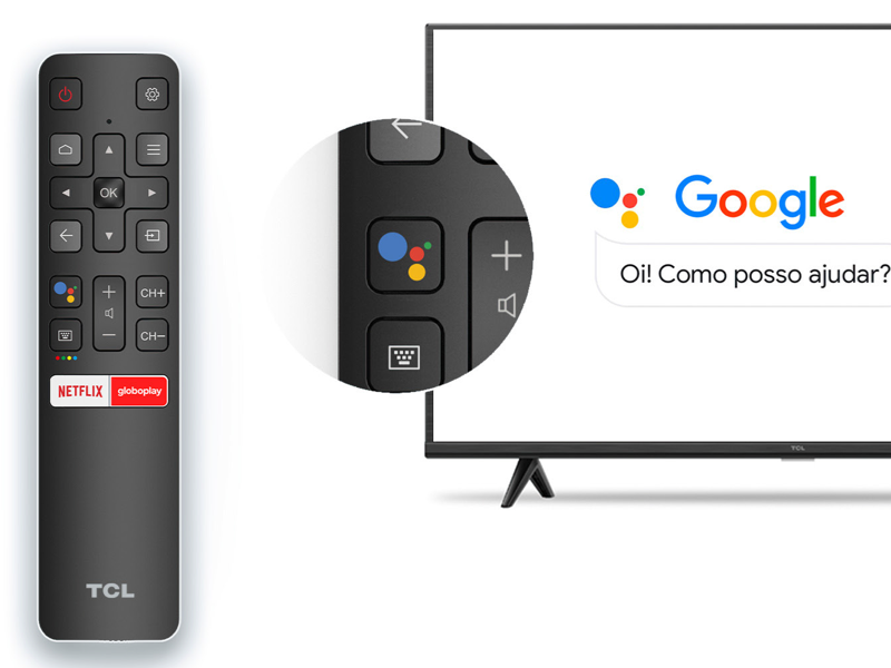 TCL S615 Controle Remoto com comando de voz